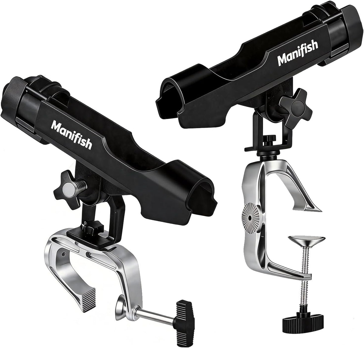 Stainless Clamp on Fishing Rod Holder (Rail 0.7" - 2")