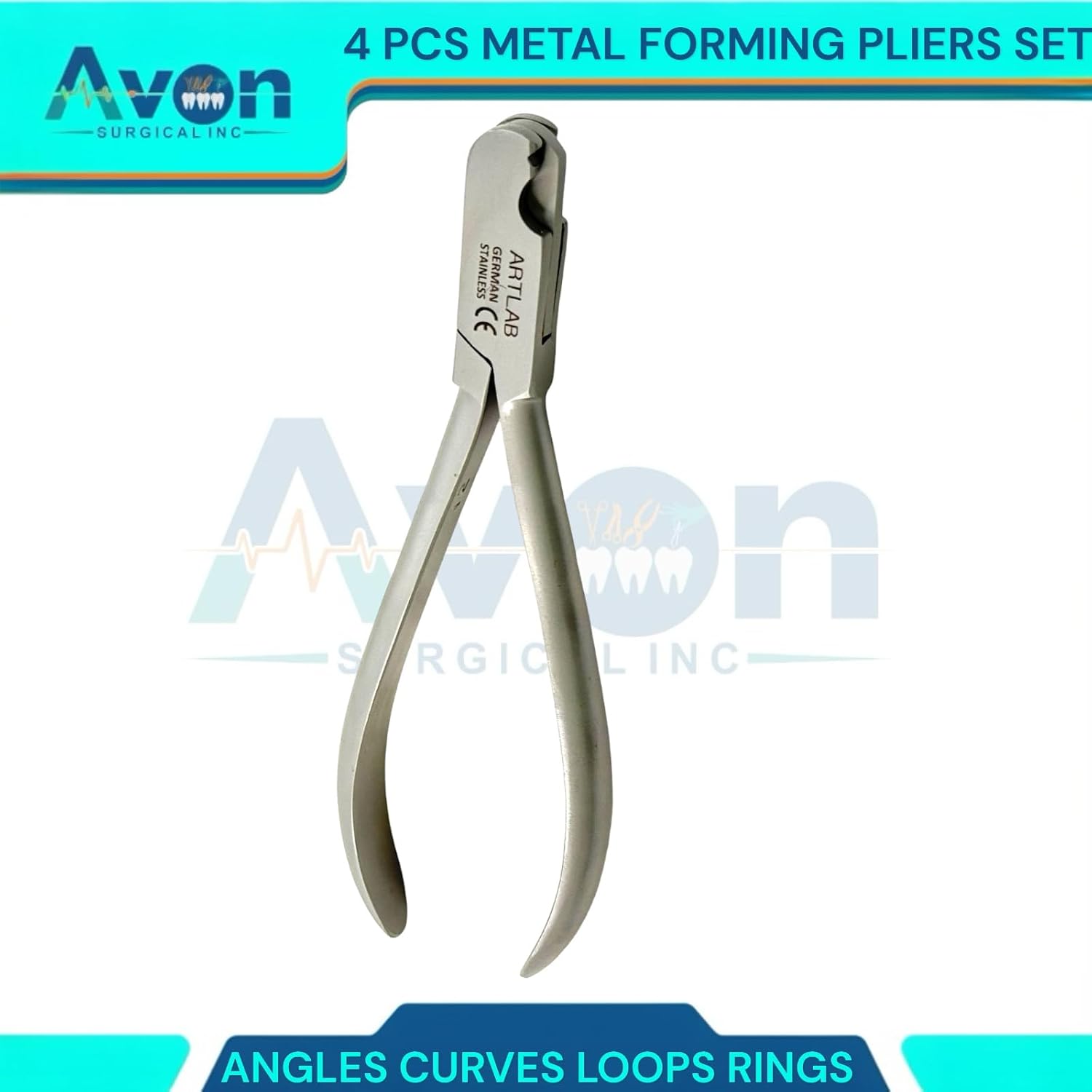 Metal Forming Kit of 4 Pliers | Wire Bending, for Forming Loops, Curves, Rings, Angles, and More. Hobby Wires, Jewelry Wire Bending Tools | Made of German Stainless Steel
