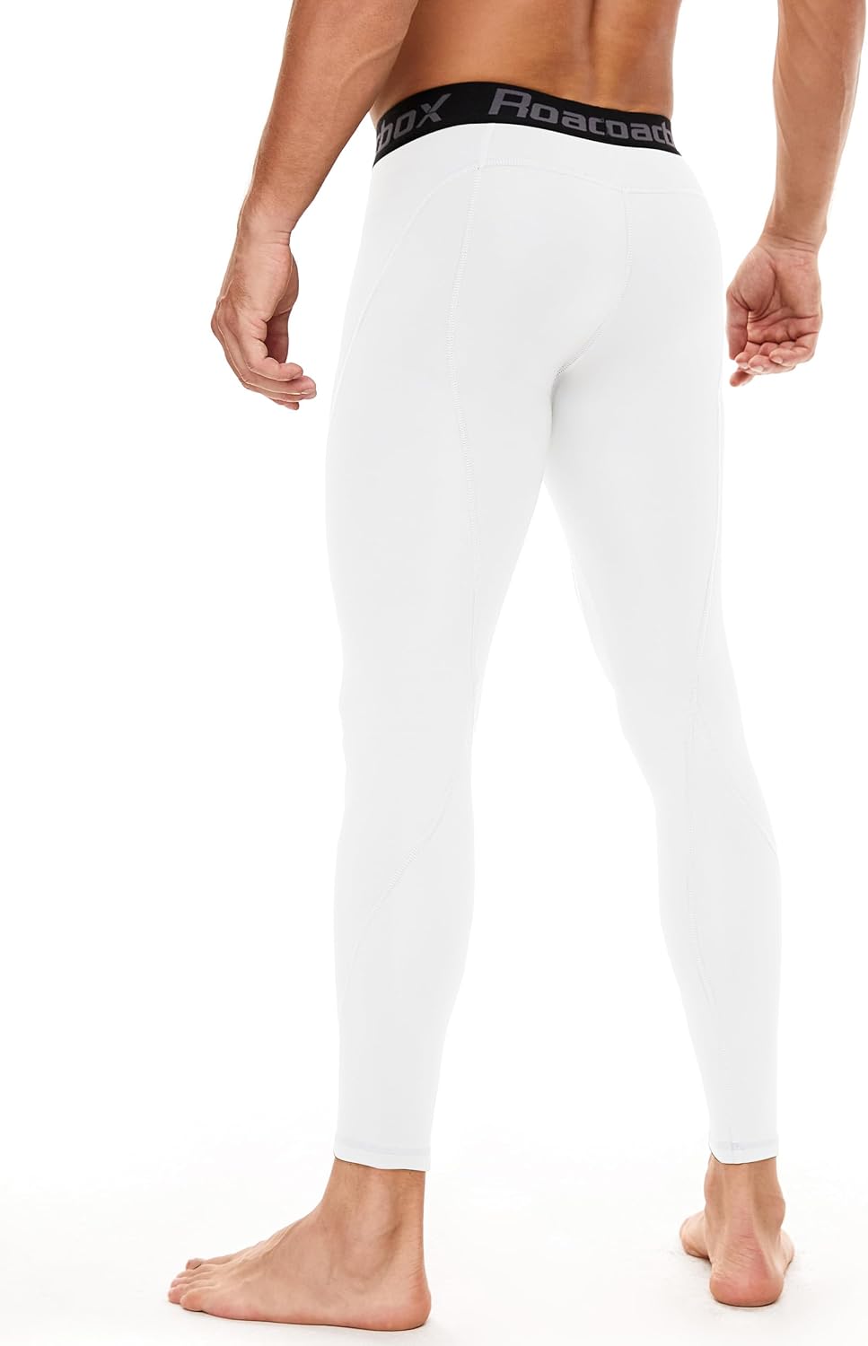 Roadbox 3 Pack Compression Pants Men, Performance Running Workout Leggings