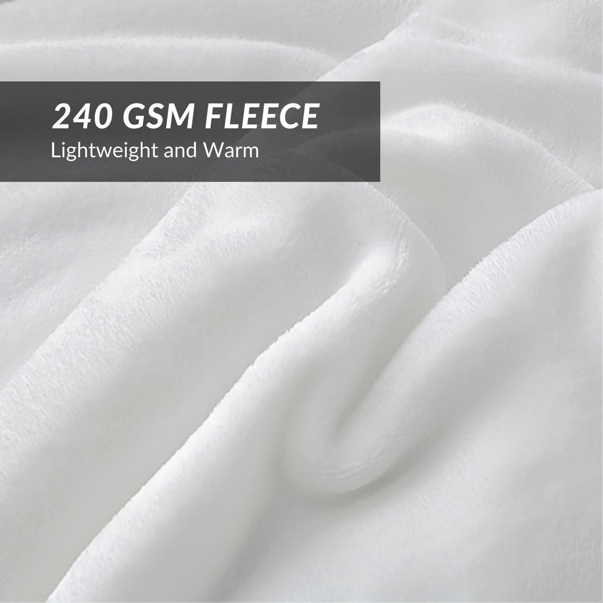 Bedsure GentleSoft White Fleece Throw Blanket - Mothers Birthday Gifts for Women 300GSM Blankets for Couch, Sofa, Bed, Soft Lightweight Plush Cozy Throws for Toddlers, 50x60 inches