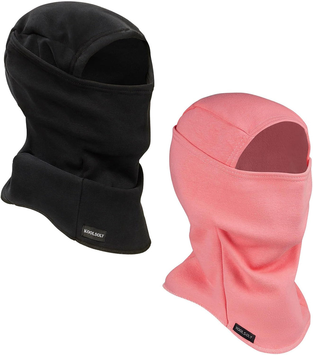KOOLSOLY Ski Mask Balaclava Cold Weather Warm and Fleece Face Mask Neck Warmer Full Face Mask for Men&Women