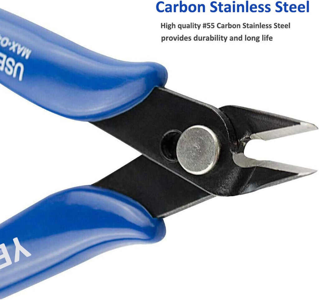 Small Wire Cutters, 10PACK Precision Diagonal Cutting Pliers Side Cutter, Nippers, Micro Flush Cutters, Shear Cutters, Wire Snips