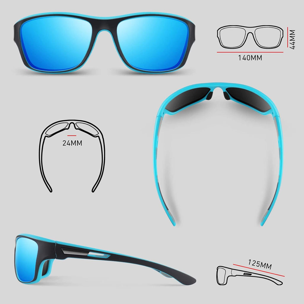 WEAROYO Polarized Sports Sunglasses Men Womens Fishing Running UV400