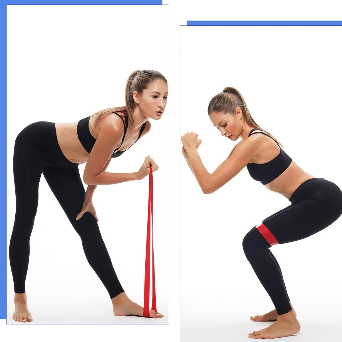 Deekin 20 Pcs Resistance Bands for Women Men 10-115 Lbs 5 Different Resistance Levels Loop Exercise Bands for Leg Working Gym
