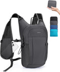 ECOHUB Small Hiking Daypacks Men 15L Lightweight Backpack for Travel Grey