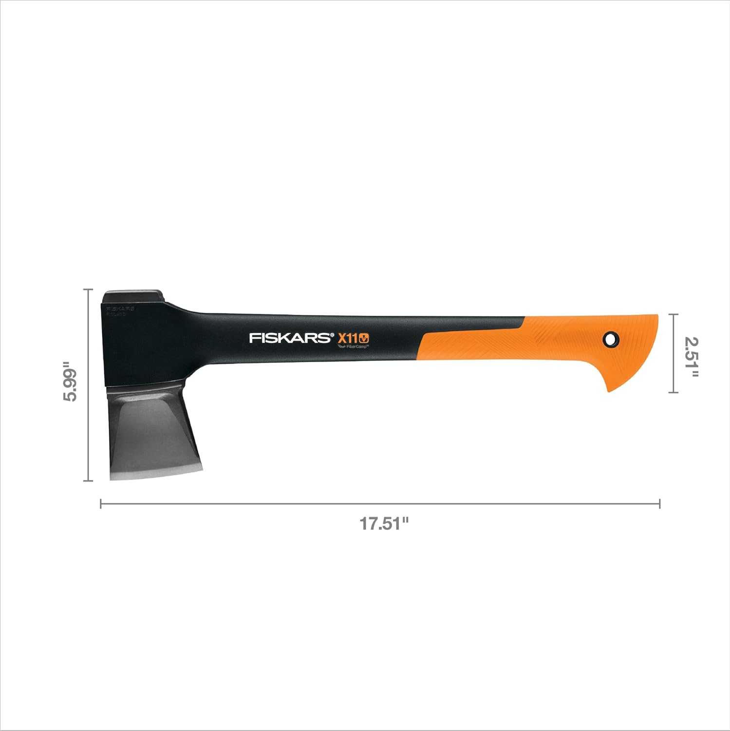 Fiskars X11 Splitting Axe 17", for Small Logs, Kindling & One-Handed Use