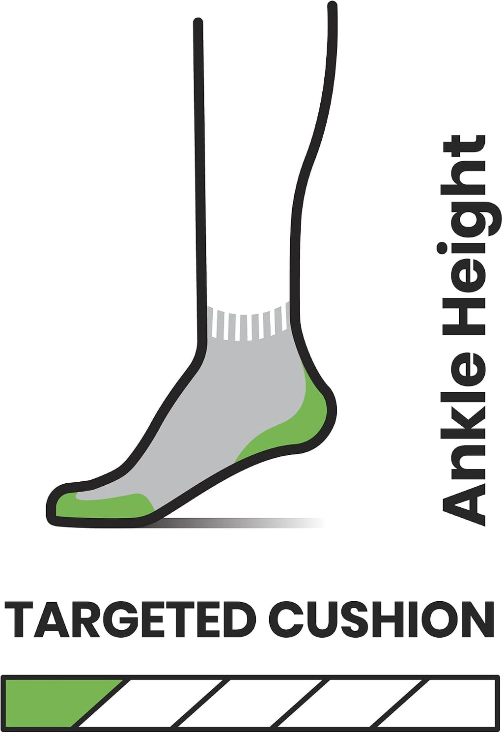 Smartwool Mens Hike Targeted Cushion Ankle Socks