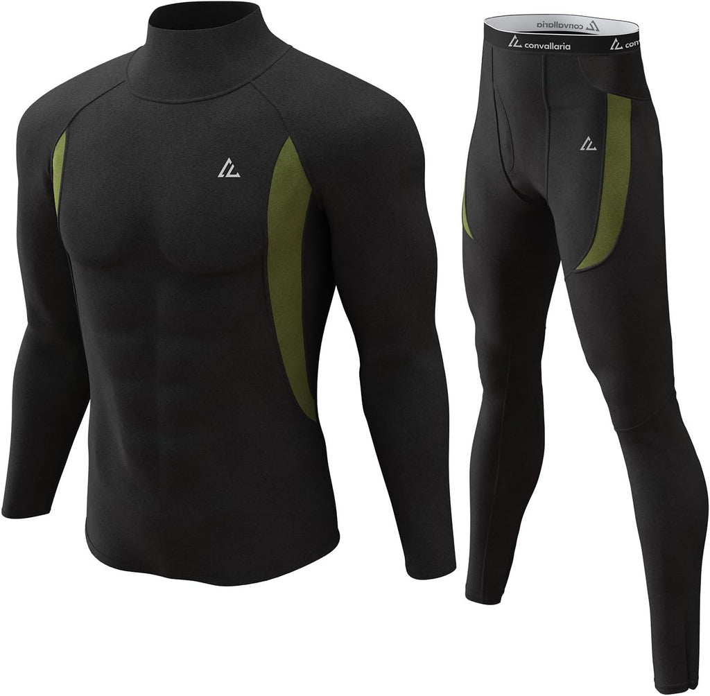 Mens Thermal Underwear Long Johns Set Cold Weather Hunting Base Layer