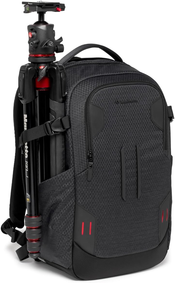 Manfrotto PRO Light Backloader M, Professional Camera Backpack for Cameras, Top and Rear Access, Double Tripod Mount, Padded Backpack with Interchangeable Dividers, Black