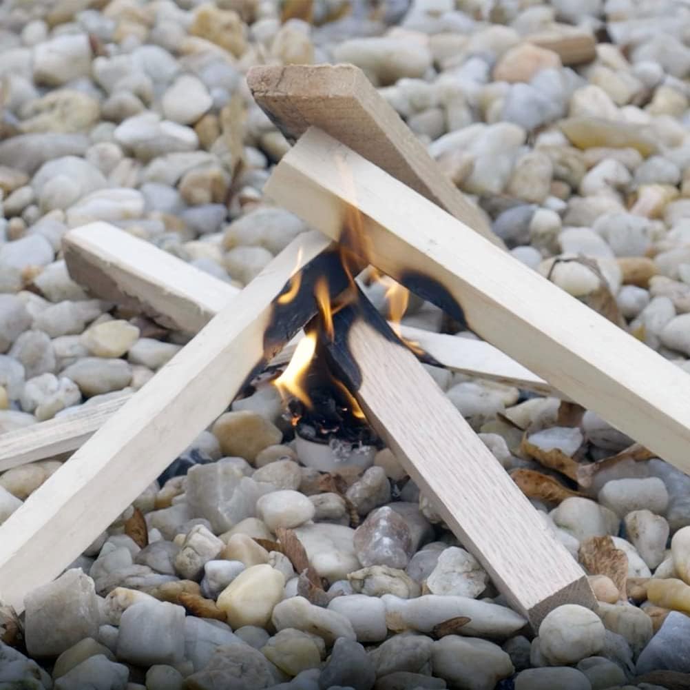 Allen's Wood Fire Starter Cups – Natural Wax & Wood Chip Firestarters for Campfires, Fire Sticks for Fireplace, Grilling & BBQ – 15 Min Burn – Clean Fire Start – Great for Travel & Hunting