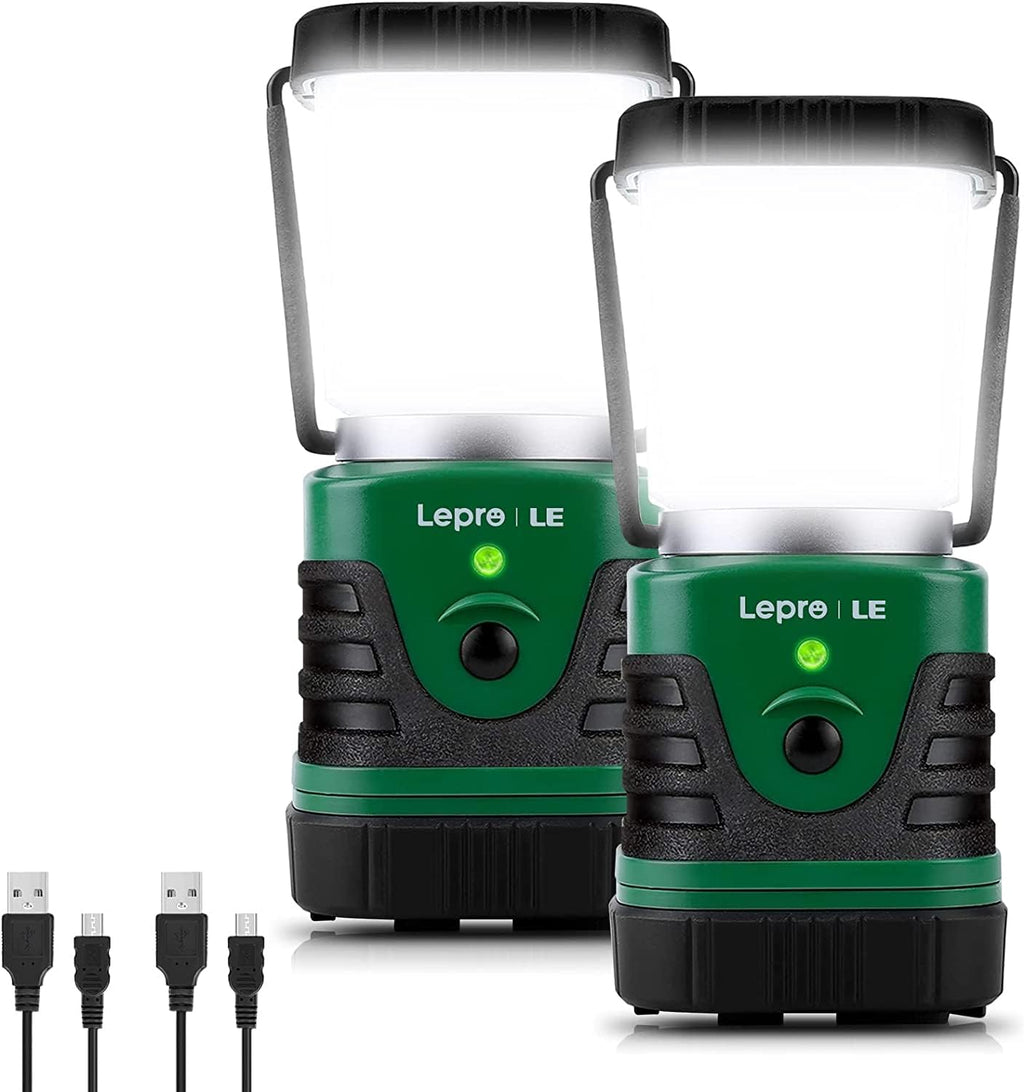 Lepro 1000LM LED Camping Lantern Rechargeable, 4400mAh, 4 Light Modes