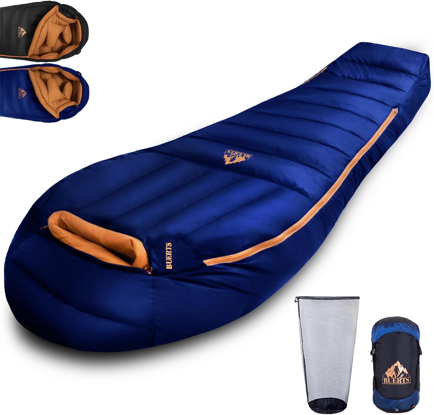 Down Backpacking Sleeping Bag.Cold Weather Sleeping Bag 30°F 20°F 10°F (Multiple Temperature Options), XL Large 4 Season Sleeping Bag for Adults Camping Hiking Mountaineering