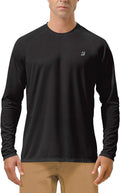 Roadbox Mens UPF 50+ UV Sun Protection Shirts Outdoor Long Sleeve SPF Rash Guard for Fishing Hiking Swimming Running