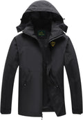 GIISAM Rain Jacket for Men, Mens Waterproof Raincoat Lightweight Rain Jackets Outdoor Rain Coat Windbreaker with Hood