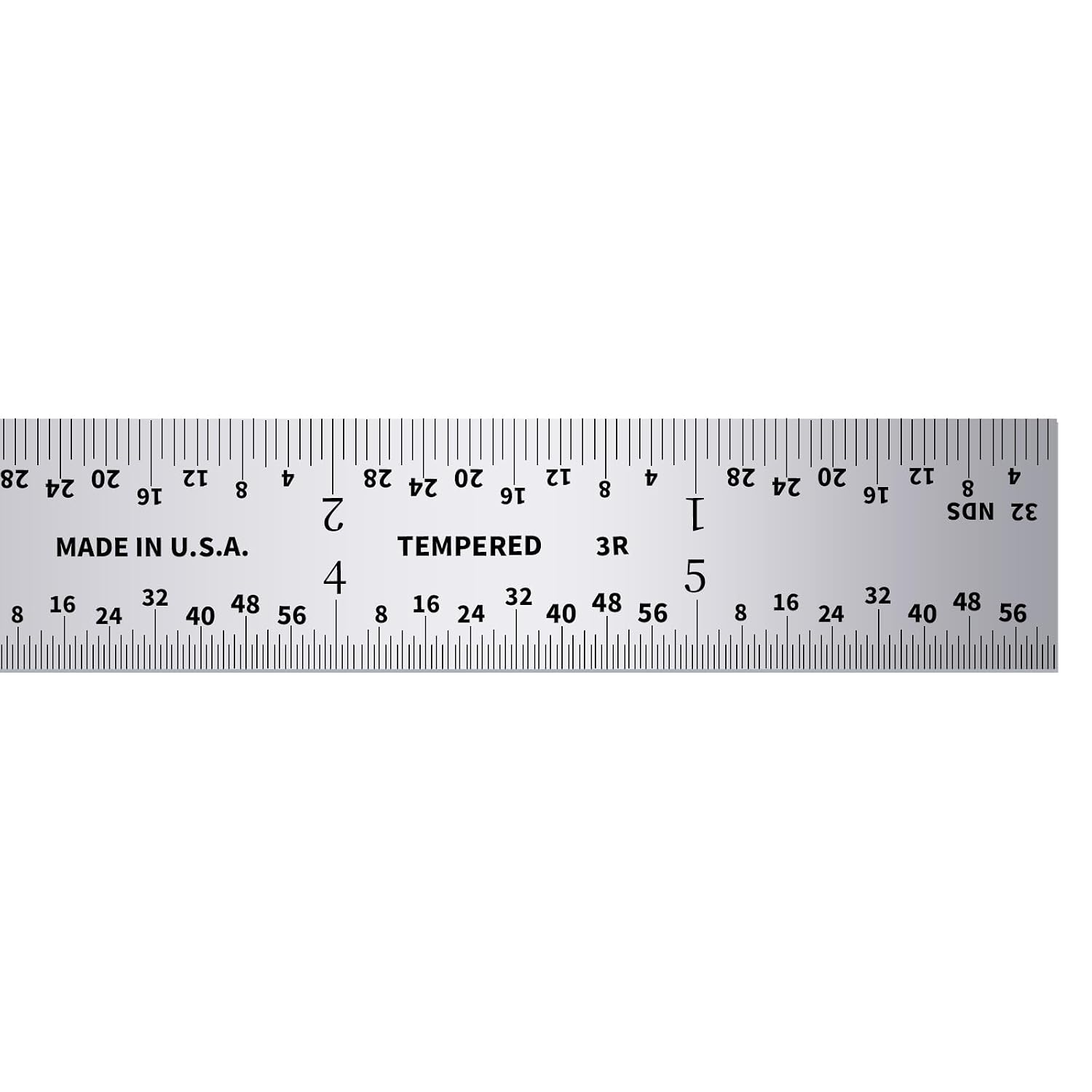 PEC Tools Made in USA 6" Metal Ruler, Flexible