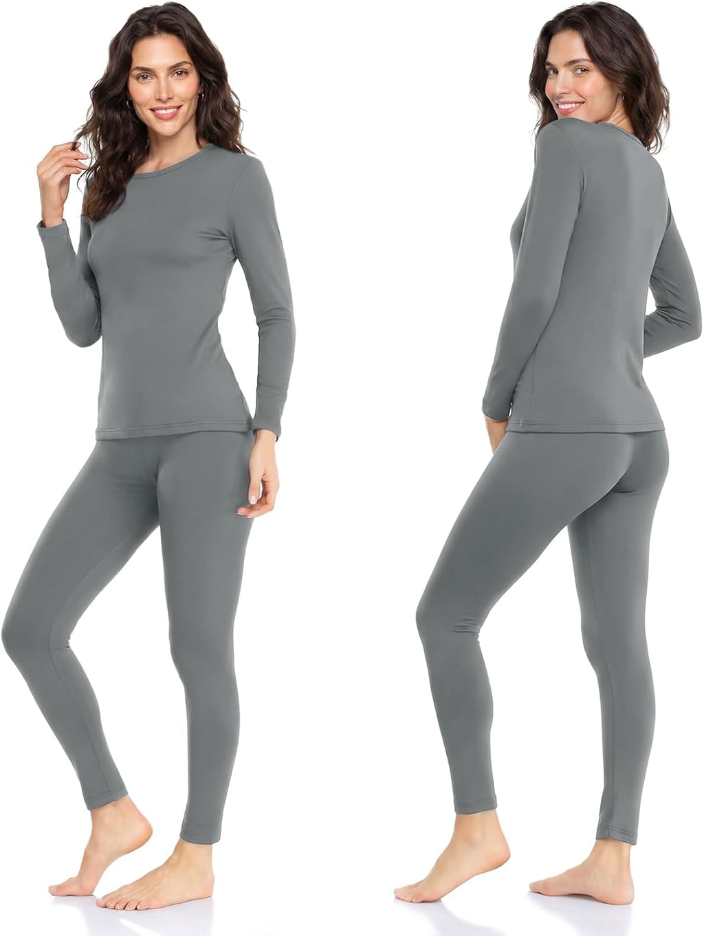 Thermal Underwear for Women Long Johns Set Fleece Lined Winter Cold Weather