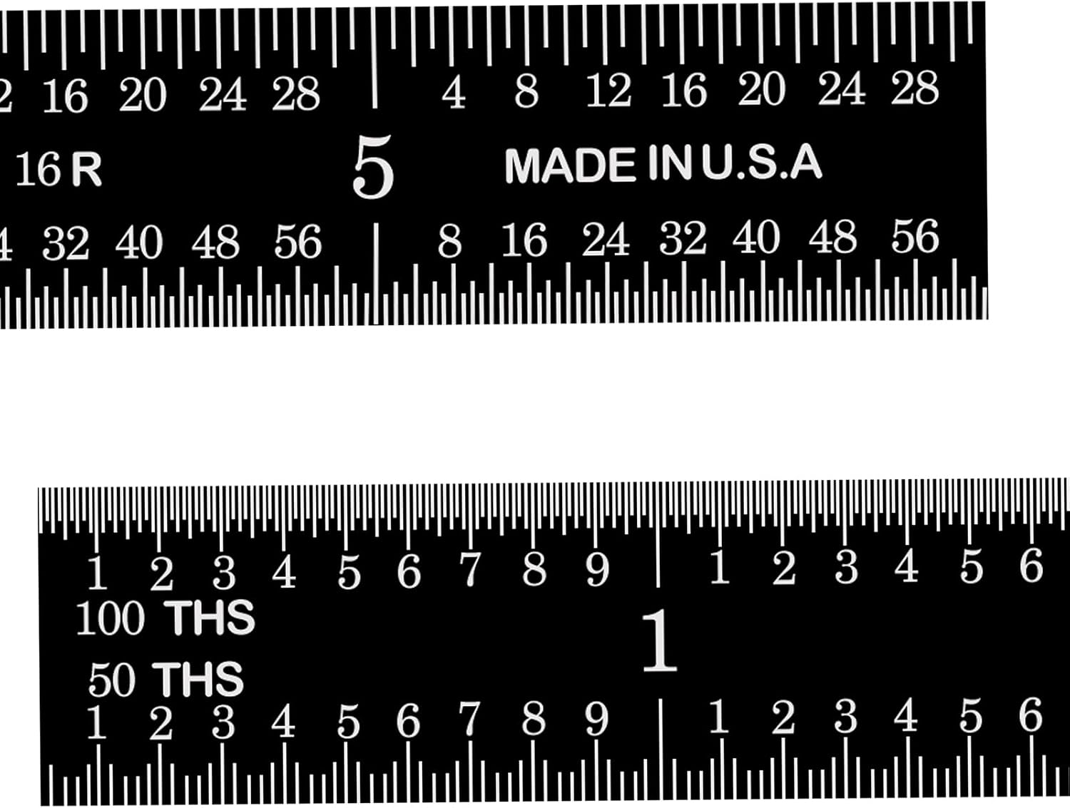 PEC Tools Made in USA 6 Inch Metal Ruler