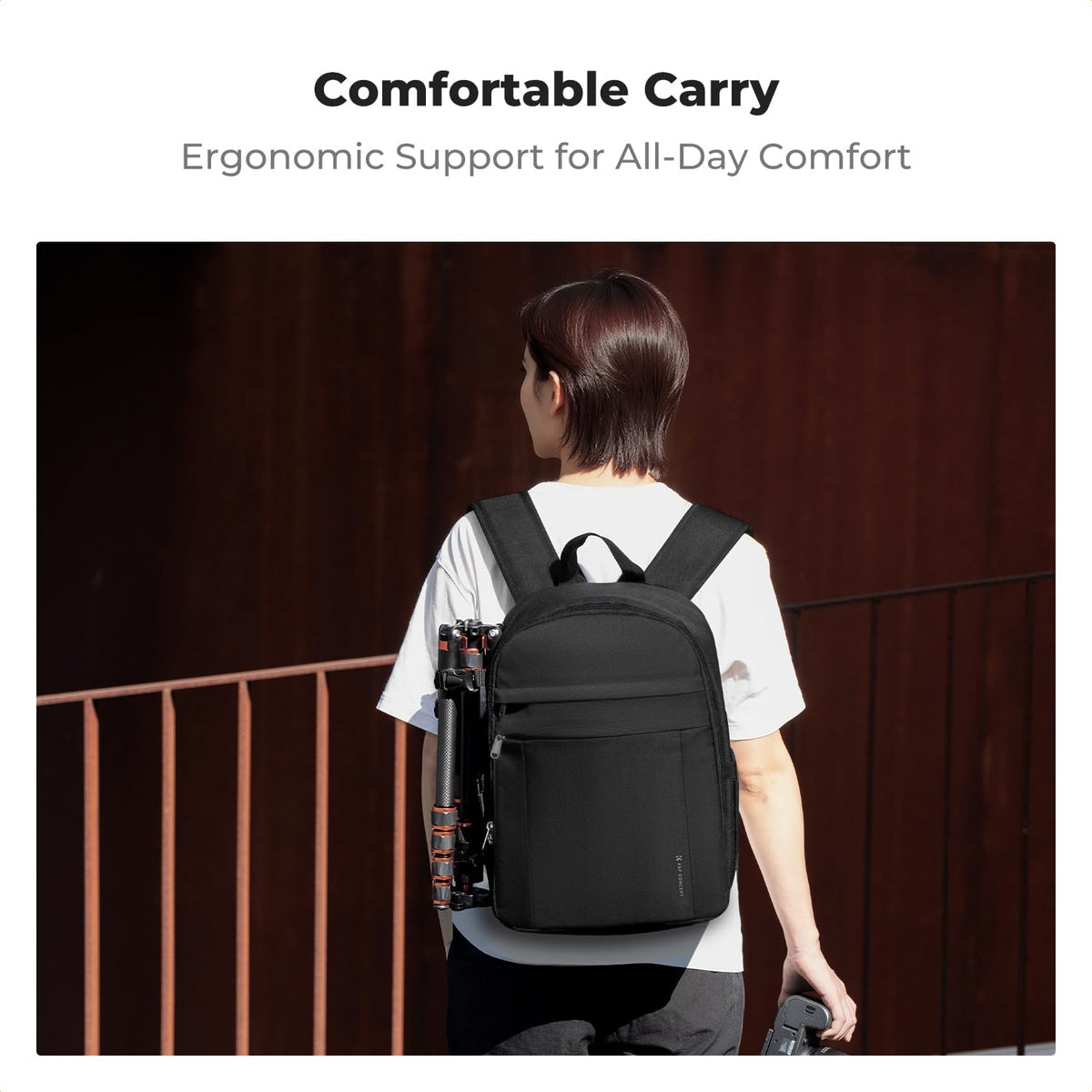 K&F CONCEPT Camera Backpack, Lightweight Camera Bag with Tripod Holder