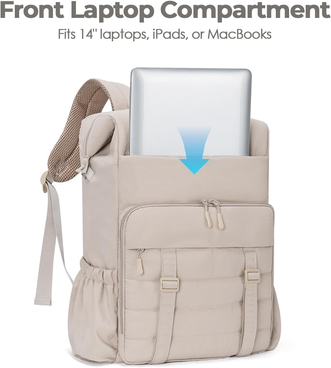 Backpack Cooler 40 Cans Puffer Soft Cooler with Laptop Compartment