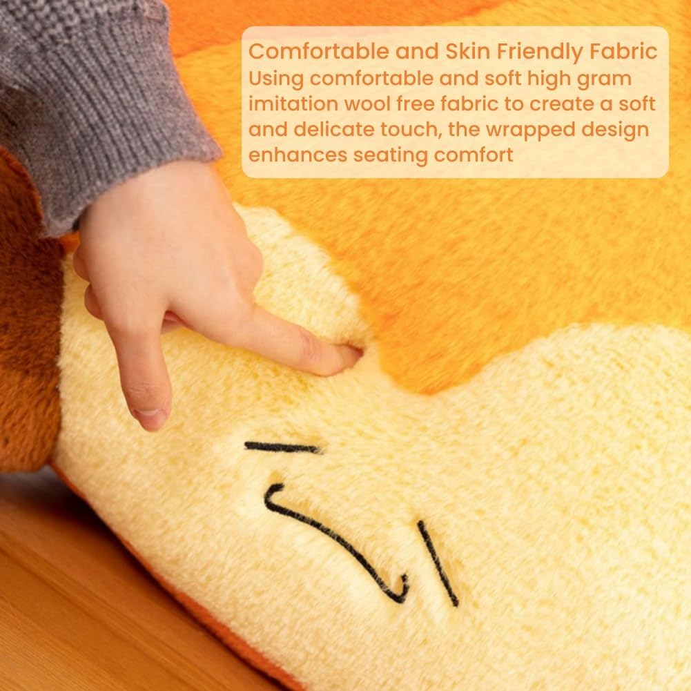 Funny Campfire Reading Pillow Fake Fire Back Rest Pillow Cartoon Bonfire Plush Pillow for Outdoor Camping Room Decor