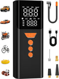Tire Inflator Portable Air Compressor,Bike Pump with Memory Function
