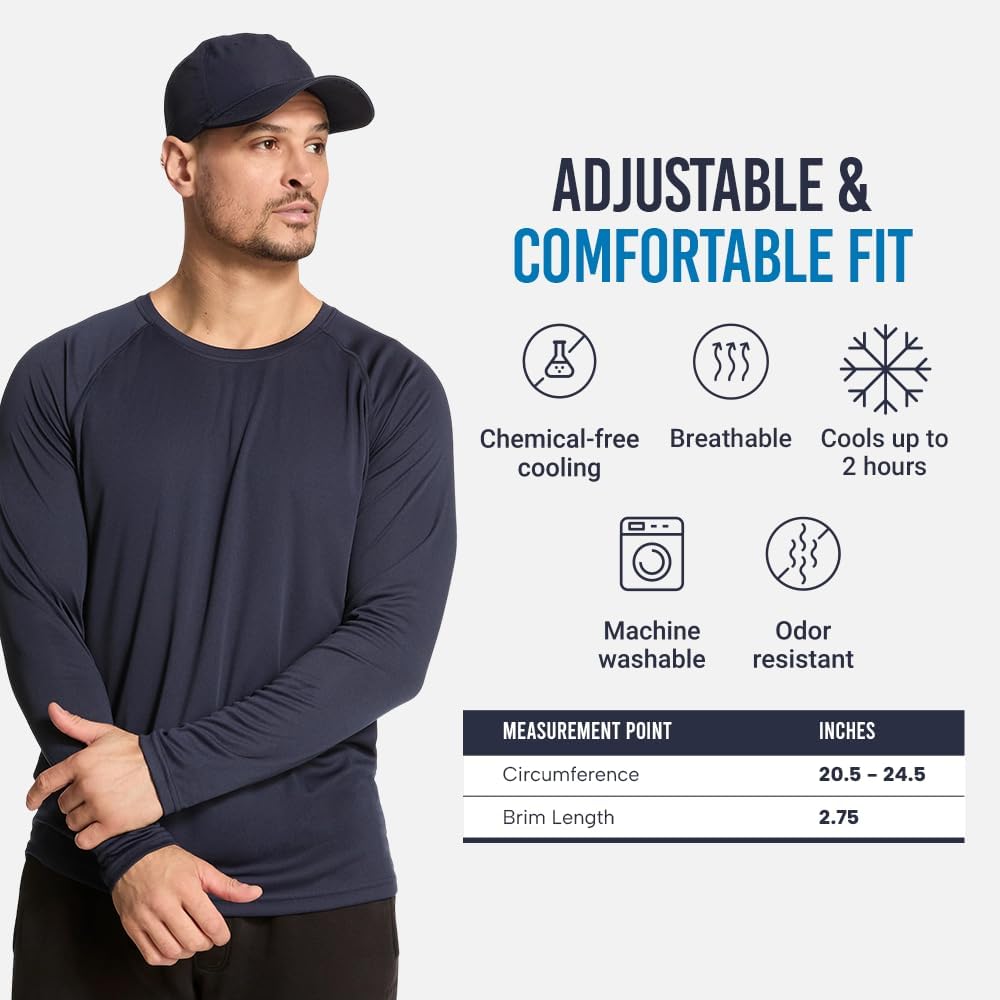 MISSION Cooling Performance Hat, Unstructured Low-Profile Adjustable Fit - UPF 50 - for Running, Workouts & Outdoors