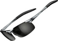 ATTCL 0.9 oz Polarized Sunglasses Men Al-Mg Metal Golf Fishing Sports UV400