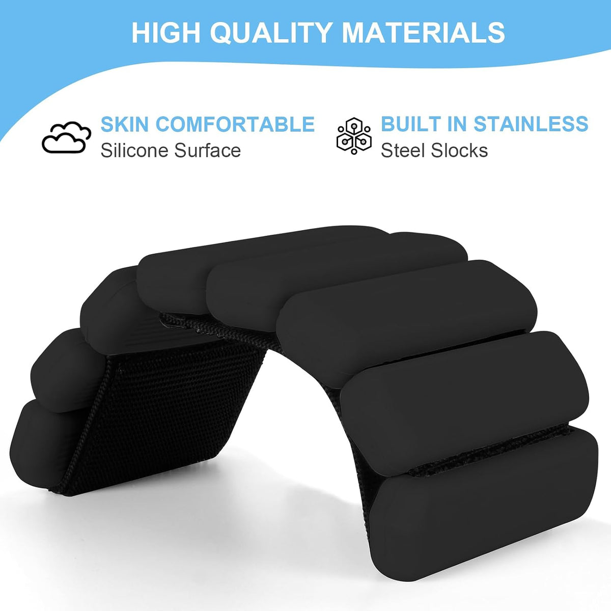 Wrist Weights Set of 2, Wearable Arm & Leg Weights for Women & Men, Adjustable Wrist Ankle Weights for Walking, Yoga, Swimming, Gym, 2lb