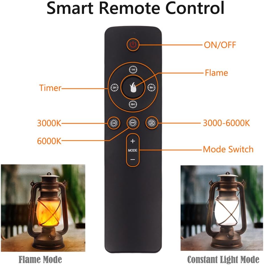 Marlrin USB Rechargeable Lanterns 2 Pack with Remote Control 4 Modes Lights