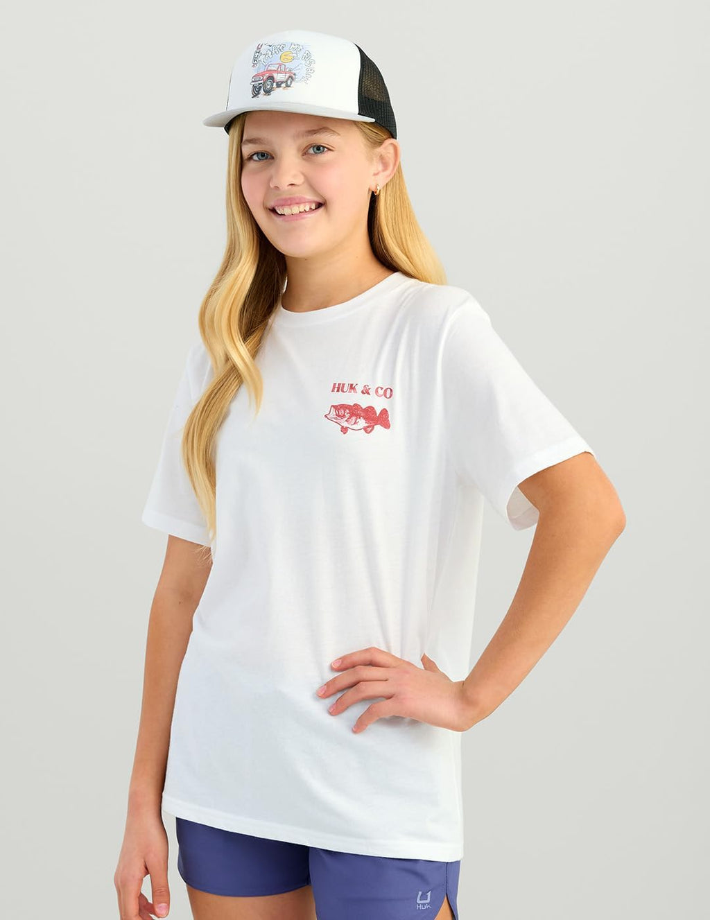HUK - Kid's Performance Fishing Graphic Tee, Short Sleeve T-Shirt for Kids