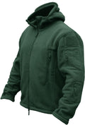 CRYSULLY Men's Military Tactical Sport Warm Fleece Hooded Outdoor Adventure Jacket Coats