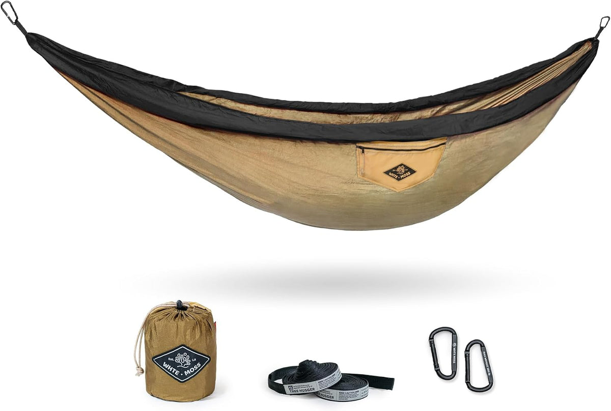 WHTE MOSS Suparpine I Hammock for Camping with Straps Included (Deep Blue, Single)