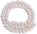 AD Beads Natural Freshwater White Pearl Round Beads 15" 4mm 6mm 8mm 9mm 10mm 11mm 12mm (5.2mm)