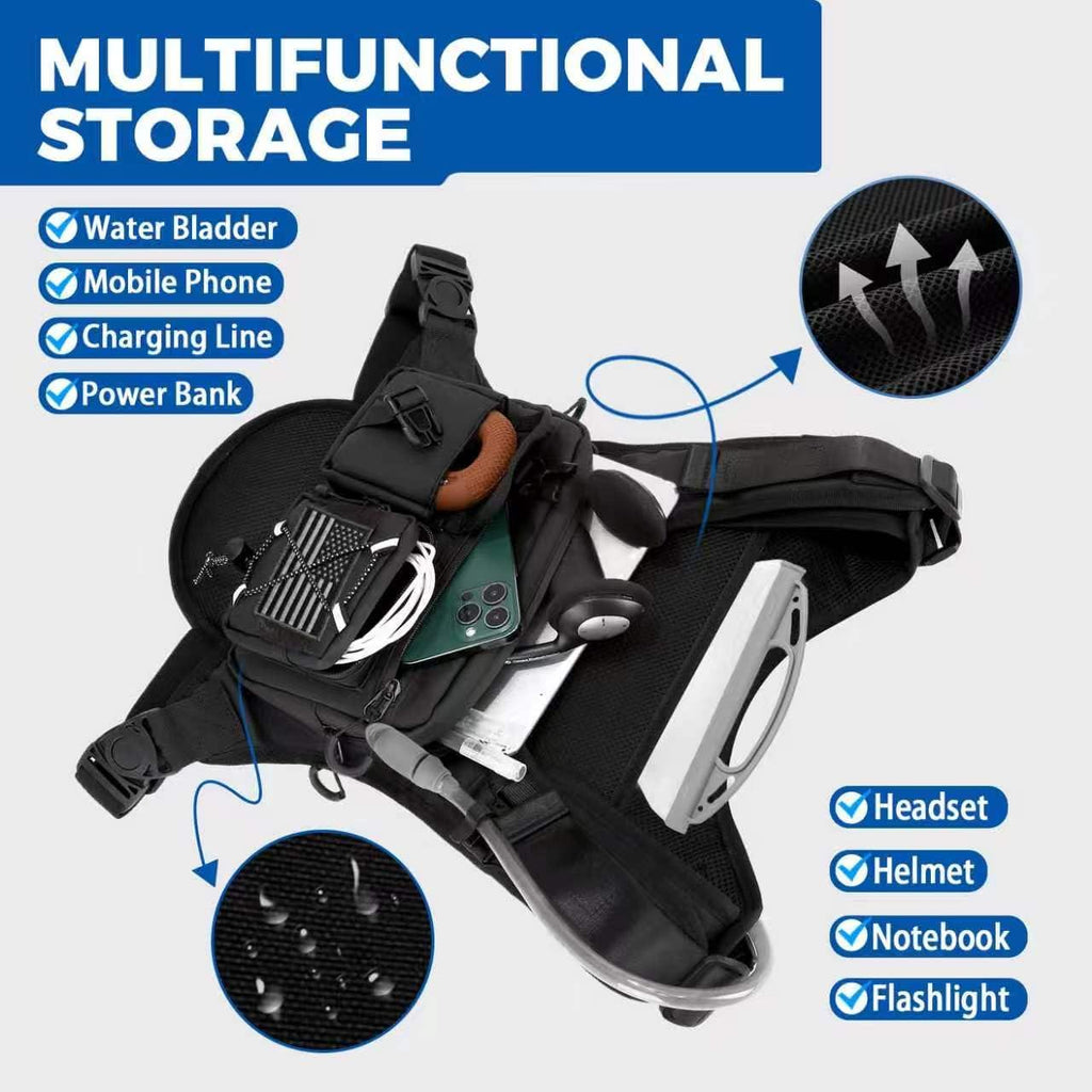 Criuage USA Patent Running Hydration Vest Backpack, Lightweight Chest Pack with 2.0L Water Bladder Bag Daypack for Hiking Running Cycling Race Marathon for Women Men