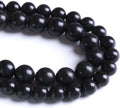 12MM 32PCS Natural Stone Shungite Beads Crystal Loose Beads for Jewelry Making DIY Bracelet