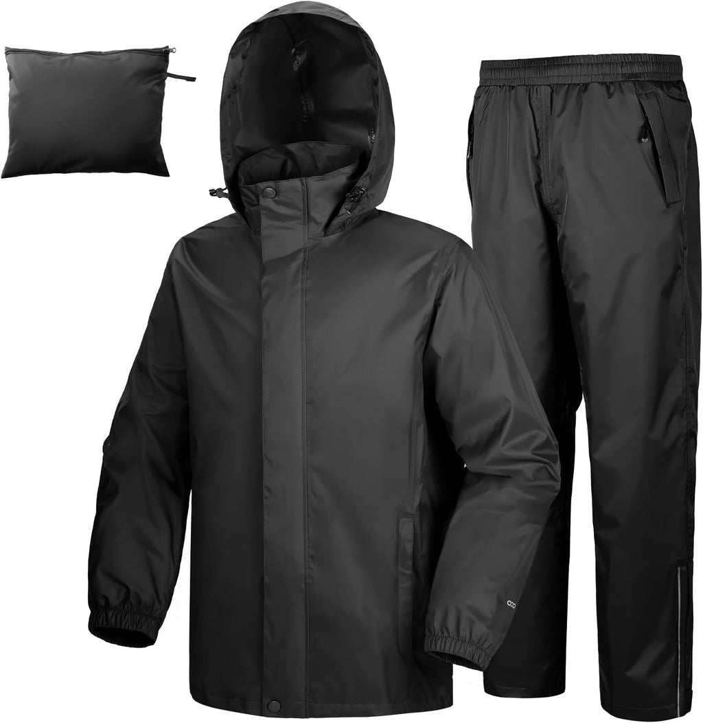 33,000ft Men's Rain Suit Packable Waterproof Packable Rain Gear