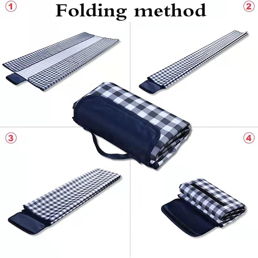 K Y KANGYUN Picnic Blanket|Beach Mat|Picnic Blanket for Indoor and Outdoor, 80" x 60" Sandproof Waterproof Larger Mat for Beach, Travel, Camping, Hiking, Park Grass,Machine Washable, Foldable.