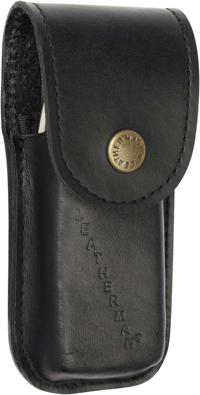 LEATHERMAN Premium Heritage Snap Sheath for Multi-Tools, Black, Medium