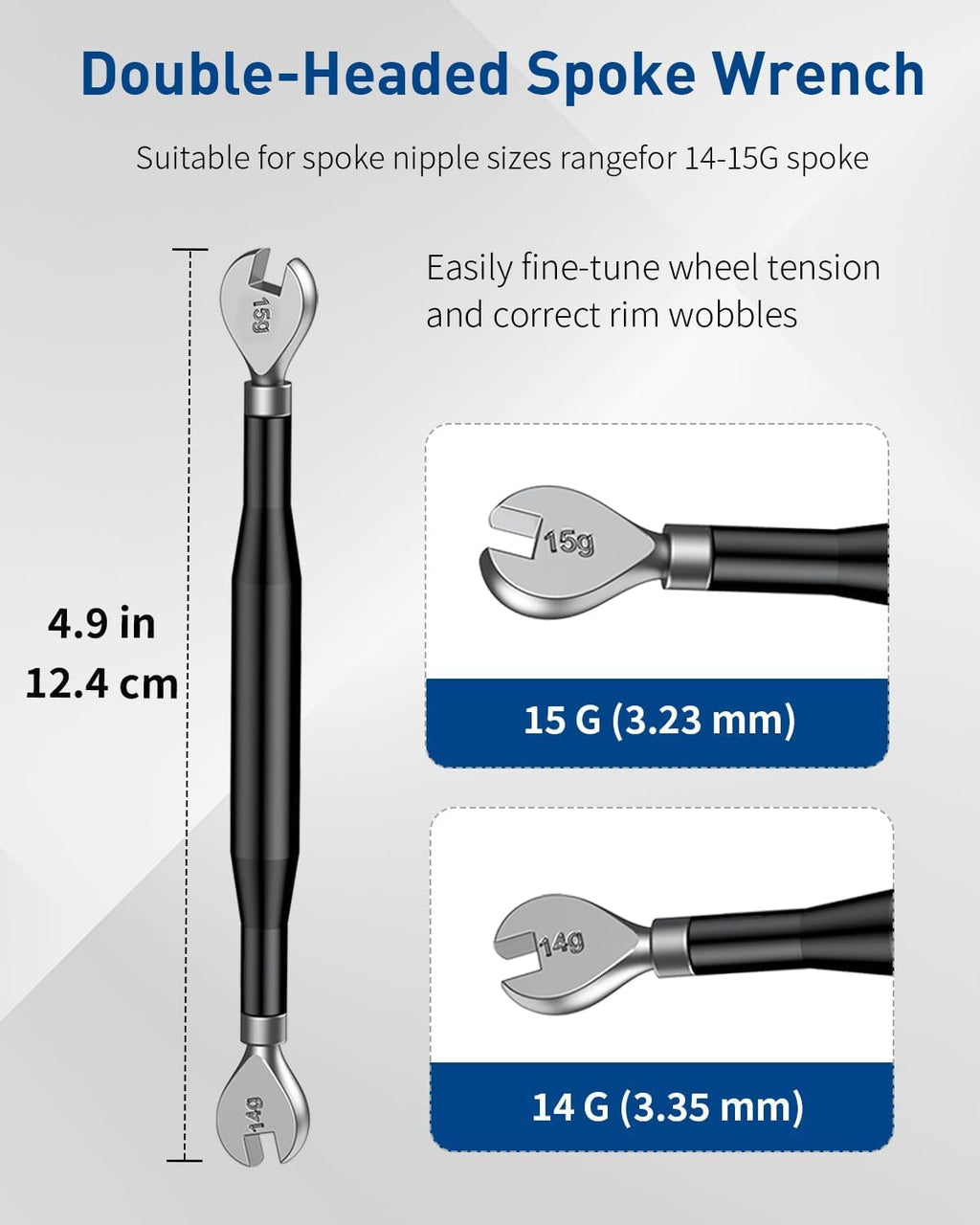 Pawfly Bike Spoke Wrench Tool Kit with Tire Levers, Rim Truing Repair Set