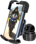 TXV Motorcycle Phone Mount Holder - Upgrade Vibration Dampener - 360° Rotatable Bicycle Phone Holder, Bike Scooter Handlebar Phone Clip for 5.1" - 6.8" Smartphones
