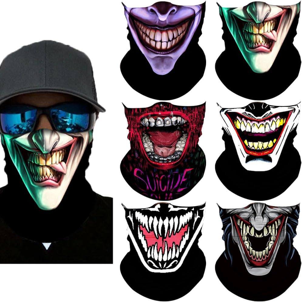 Neck Gaiter Mask,UV Protection Bandana Gator Face Cover Covering Mask,Tube Scarf,Neck Warmer Balaclava,Headband