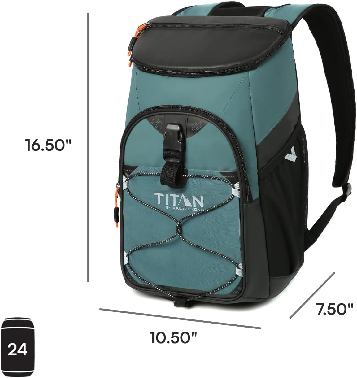 Titan 24 Can Backpack Cooler, Keeps Ice Up to 2 Days