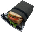 Insulated Reusable Eco Snack bag, Sandwich bag, Food Pouch, Insulated Lunch Bag, Insulin Cooling Case, golf pouch, Work, Picnics, Travel, Men, Woman (Dark Grey)