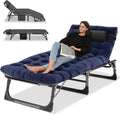 LILYPELLE Portable Folding Camping Cot with Mattress and Pillow for Adults