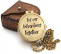 Compass Gift for Mom/Dad, Vintage Pocket Compass Engraved with Go Confidently Customized Gifts for Women/Men, Baptism 2026 Communion Christian Luxury Gift, Anniversary or Keepsake