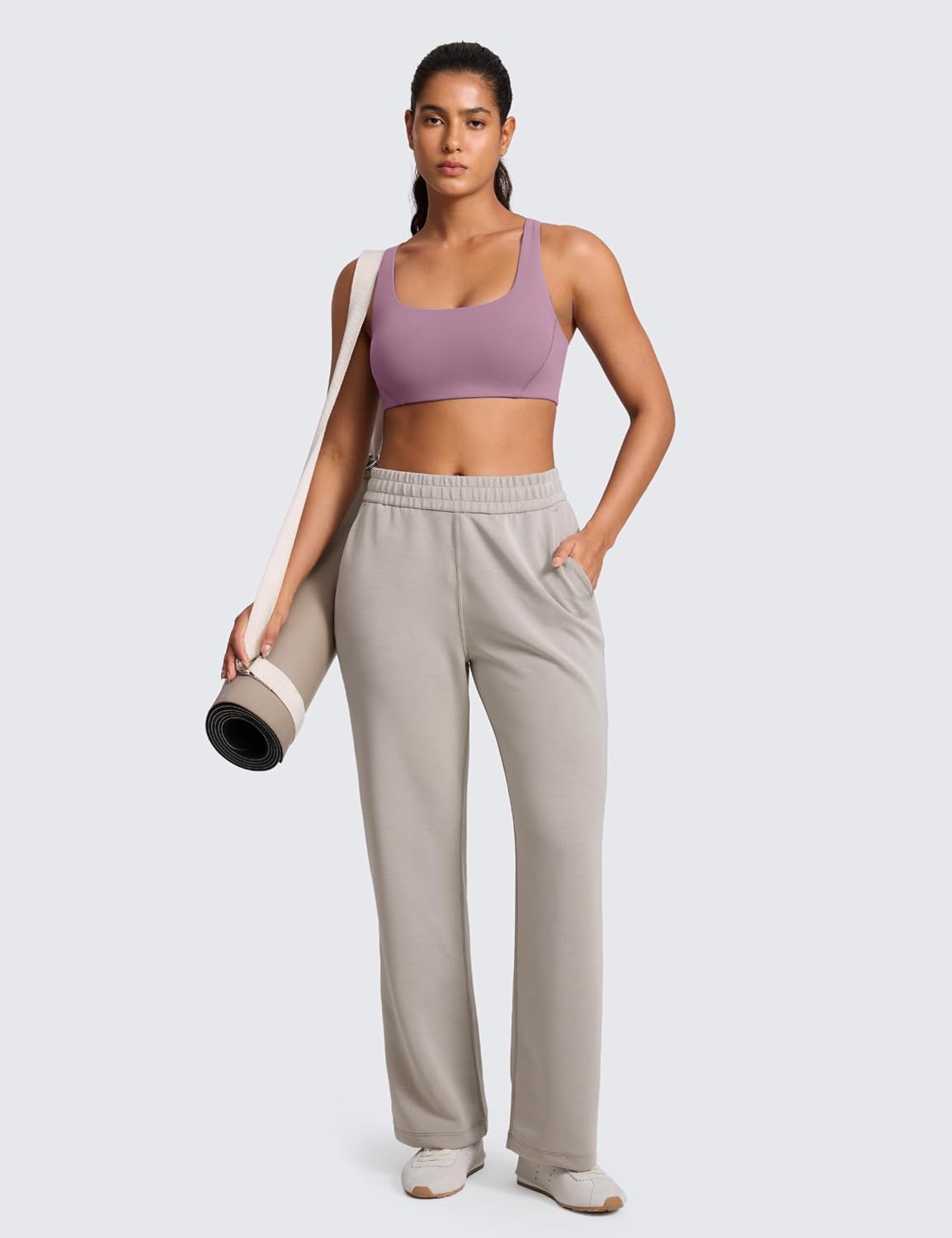 CRZ YOGA Butterlift Square Neck Sports Bras