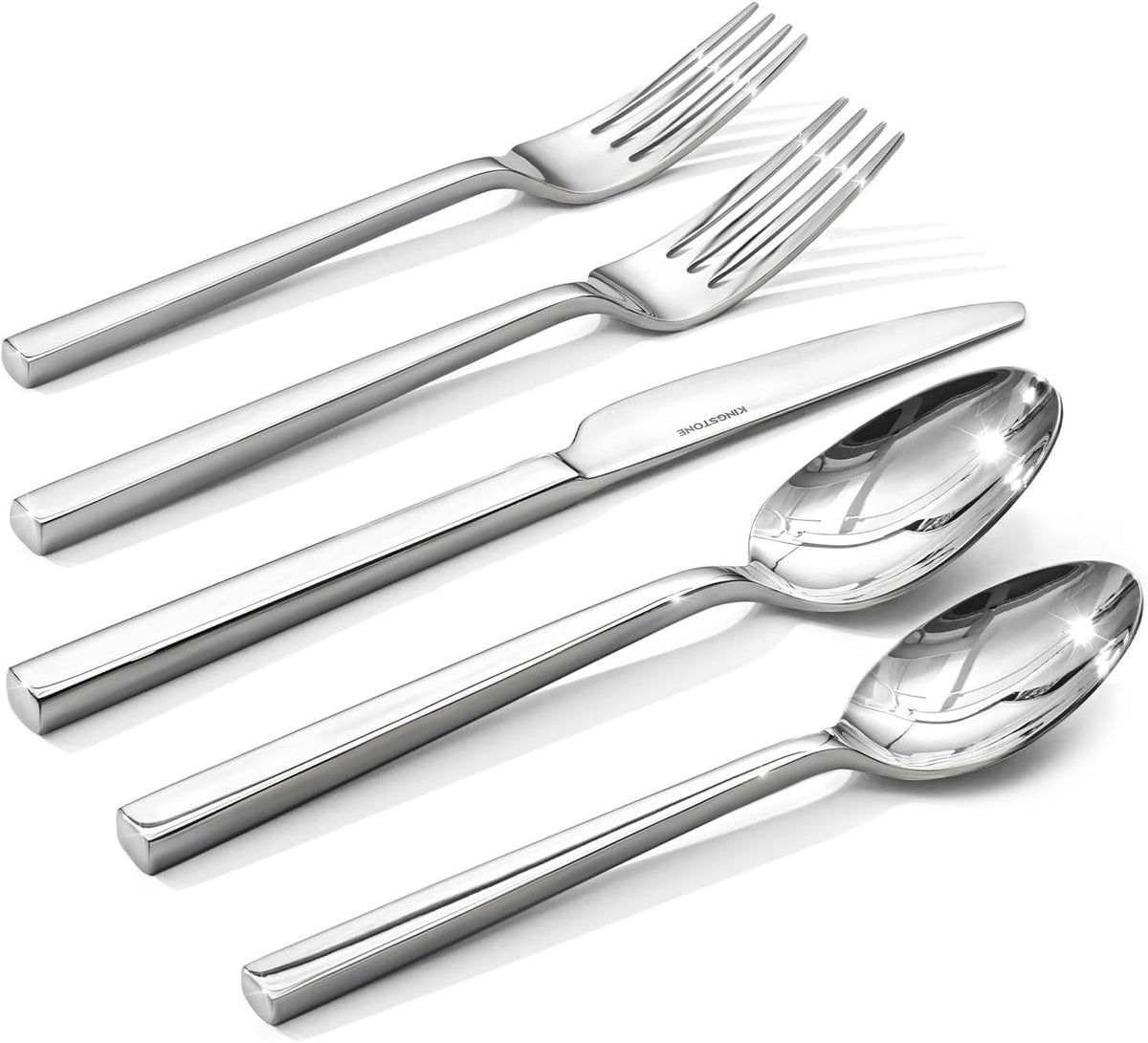 Silverware Set for 8, 40 Piece Flatware Set, Stainless Steel