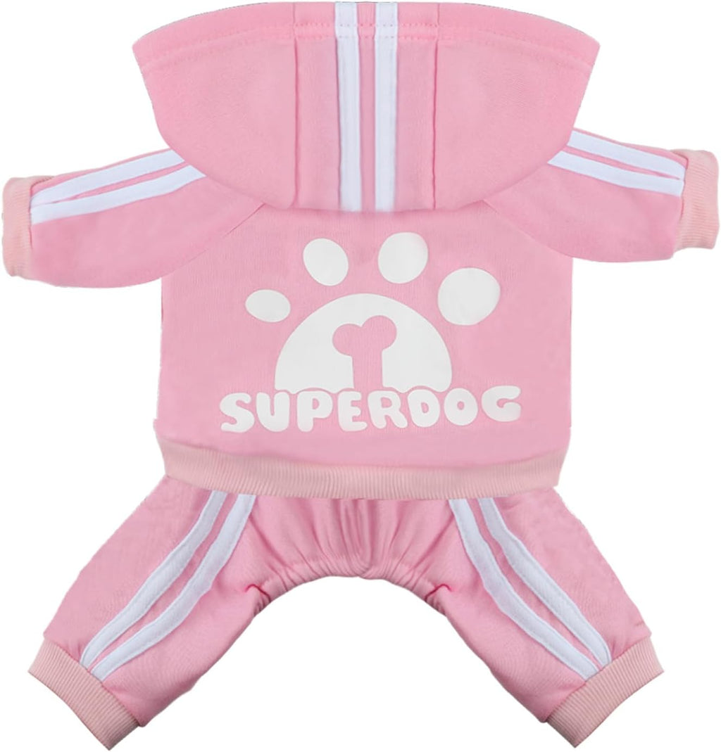 Dog Hoodie 4 Legs Jumpsuit Puppy Clothes Pullover Sweatshirt Pet Coat