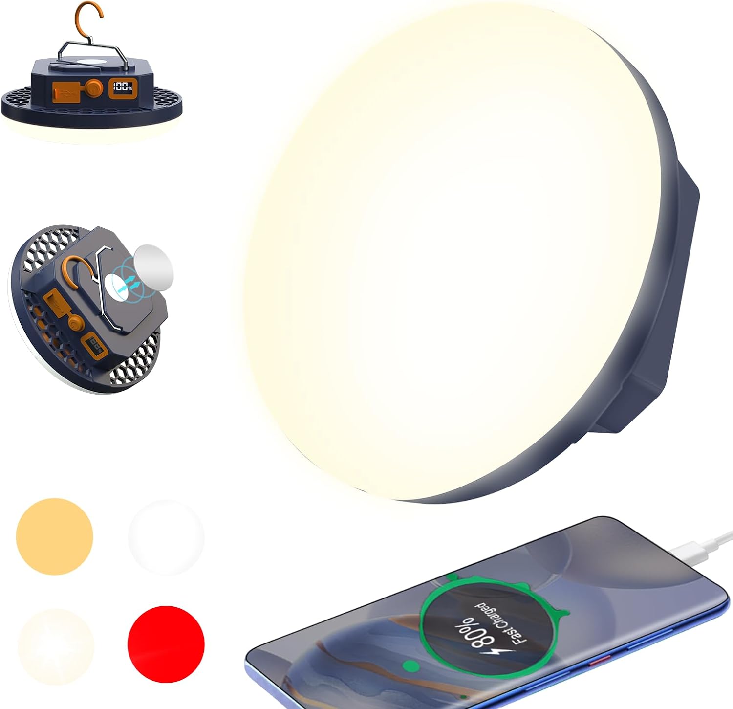 4000LM Flashlight Portable LED Camping Lantern Light
