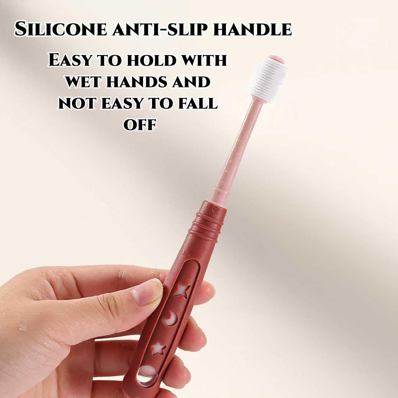 CGO 360° Silicone Pet Toothbrush for Small Dogs & Cats, 4-Pack